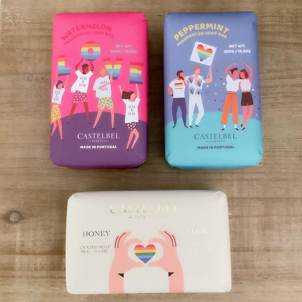 Castelbel Porto Fragranced Pride Love Bundle of 3 Soap Bars